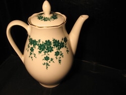 Retro CP Colditz porcelán kanna zöld rózsás