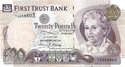 20 font pound pounds 1998 First Trust Bank Észak Irország Gyönyörű