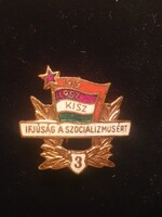 KISZ Ifjúság a szocializmusért jelvény