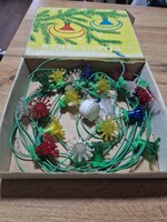 Régi karácsonyfa égő antik karácsonyfa égő sor retro karácsonyi izzó sor