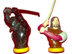 Retro TOLKIEN NEW LINE CINEMA filmgyáras LOTR Gyűrűk Ura figura bust párban egyben képek szerint