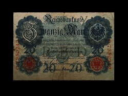 20 MÁRKA - BERLIN 1914 (Ritkaság) 112 éves bankjegy!