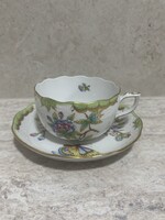 Herendi Viktória mintás teás szett 724-es forma számmal – hibátlan, vitrin állapot