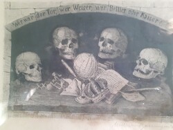Szabadkőműves kép "MEMENTO MORI"