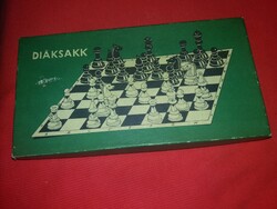 1970 -s évek játékboltos DIÁK SAKK / MALOM játék készlet dobozával szép állapotban a képek szerint