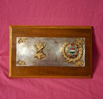 Ezüst Honvédségi emlék plakett!