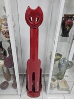 Óriás Zsolnay macska! Ülő macska- Csőcica - 105cm -Nádor Judit