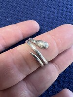 Vintage magyar kígyó ezüst gyűrű