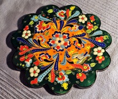 Török kerámia virágos mintás edényalátét