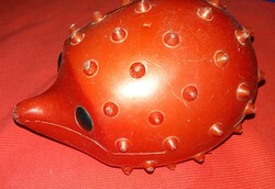 VINTAGE SZOVJET CCCP - gurulós húzható tolható kékszemű sündisznó játék figura 19X17cm képek szerint