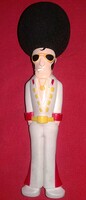 Retro VICCES-NOKI-konyhai dekor FIGURA Elvis Presley mikrofon fejű KIRÁLY MOSOGATÓSZIVACS