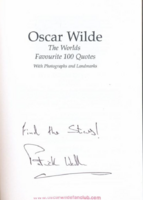 Dedikált Patrick Walsh (szerk.): Oscar Wilde. Író által dedikált példány