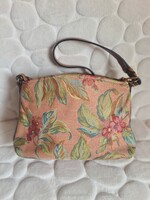 Fossil sok rekeszes női valltáska szövött virágmintás bőr pántos elegáns