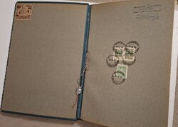 1934 sorszámozott, kötött , bélyegilletékes könyvelő bankár füzet üres