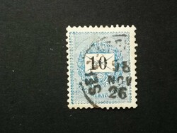 Magyarország 1889 Feketeszámú 10 kr. E 12 : 11 3/4 Sepsi-Szent-(György) G3