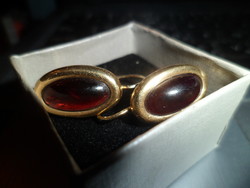 14K arany fülbevaló / gránát