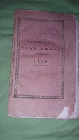 1819. Fejér György - Tudományos Gyűjtemény állapot a képek szerint Trattner János Tamás