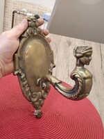 Antik Barokk Stílusú Réz vagy Bronz Falikar.