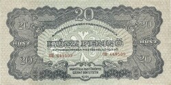 20 pengő 1944 VH. 5. Gyönyörű