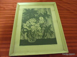 Rézkarc "Csendélet"