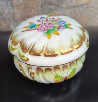 Nagyméretű Herendi Viktória mintás barokkos bonbonier