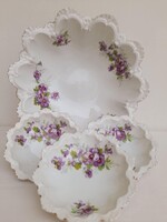 Csodaszep Moritz Zdekauer ibolyas kompotos keszlet