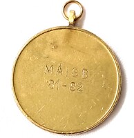 MÁISB  81-82 feliratú sportérem, arany