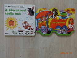 Két szép kemény lapos mesekönyv együtt a legkisebbek: A KISVAKOND TUDJA MÁR + CIRKUSZVONAT