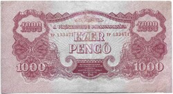1000 pengő 1944 VH. Restaurált 3.