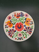 Matyó mintás Hollóházi porcelán falitányér Chinoin Nagytétényi Gyáregység kiváló dolgozói részére