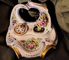 Porcelán F&M Tintatartó különleges darab, sérült