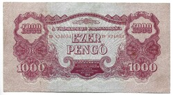 1000 pengő 1944 VH. Eredeti állapot 6.