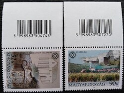 S4824-5k  /  2006  Világörökségek Magyarországon III.  bélyegsor postatiszta vonalkódos