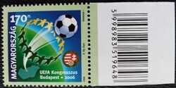 S4829k  /  2006  UEFA Kongresszus Budapest bélyeg postatiszta vonalkódos