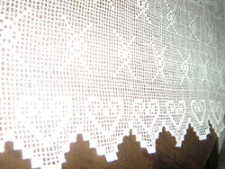 Gyönyörű vintage stílusú csipke vitrázs függöny