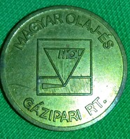 Retro MOL RT. tantusz érme zseton a képek szerint