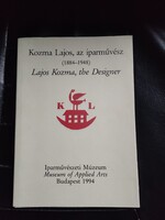 Kozma Lajos az iparművész/Magyar-Angol nyelvű kiadvány.