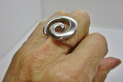 Különleges kézműves  nagy ezüst gyűrű