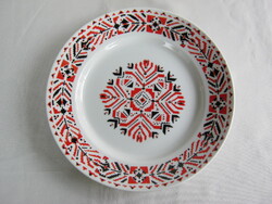 Hollóházi porcelán fali tál dísztányér