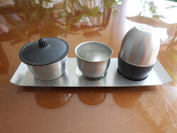 3 részes fűszertartó, rozsdamentes