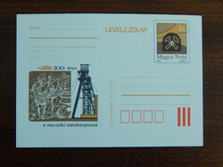Díjjegyes levelezőlap 1982. 200 éves a mecseki szénbányászat