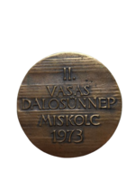 Asszonyi Tamás: II. Vasas Dalosünnep Miskolc 1973. - bronz plakett