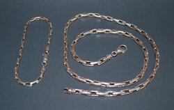 #21 Genuine silver - 925 sterling - jewelry set, marked (94.8 grams)