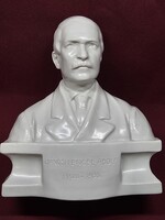 Zsolnay körpecsétes Jánosi Engel Adolf brüszt