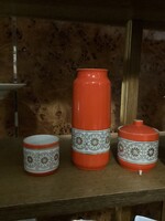 Antik hollohazi vaza és cigaretta tartó és bonbonier