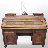 19. századi Biedermeier íróasztal szekreter - Zylinderbureau