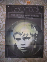 TŰZGÖMBÖK original Hungarian film poster, movie poster - 1969