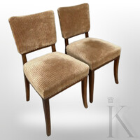 STORAGE CLEARANCE WEEK! Art Deco Style Upholstered Chairs Pair