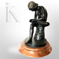 Spinario – tövises fiú - antik bronz szobor