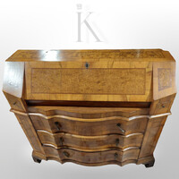 19. századi Biedermeier íróasztal szekreter - Zylinderbureau